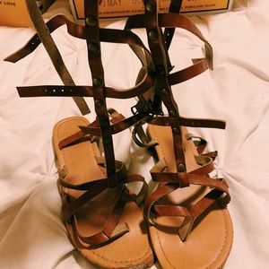 Brown Gladiator Sandals